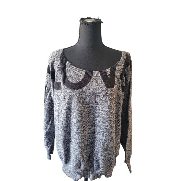 Torrid Heathered Gray Love Graphic Long Sleeve Sweater Size 3X Casual Oversized - Picture 1 of 11